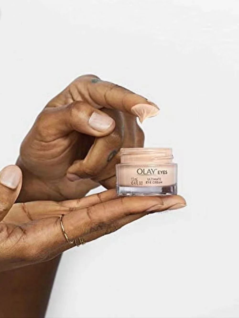 OLAY Eyes Ultimate Eye Cream - Gold & Light Beige Jar